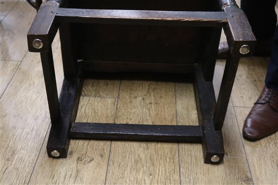 An oak wainscot chair